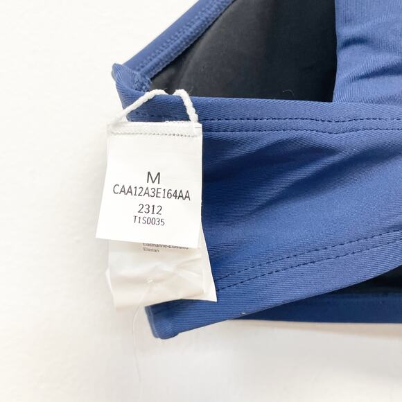 Cupshe Longline V Neck Bralette & Navy Classic High Waist Bikini Set Set M - Picture 5 of 8